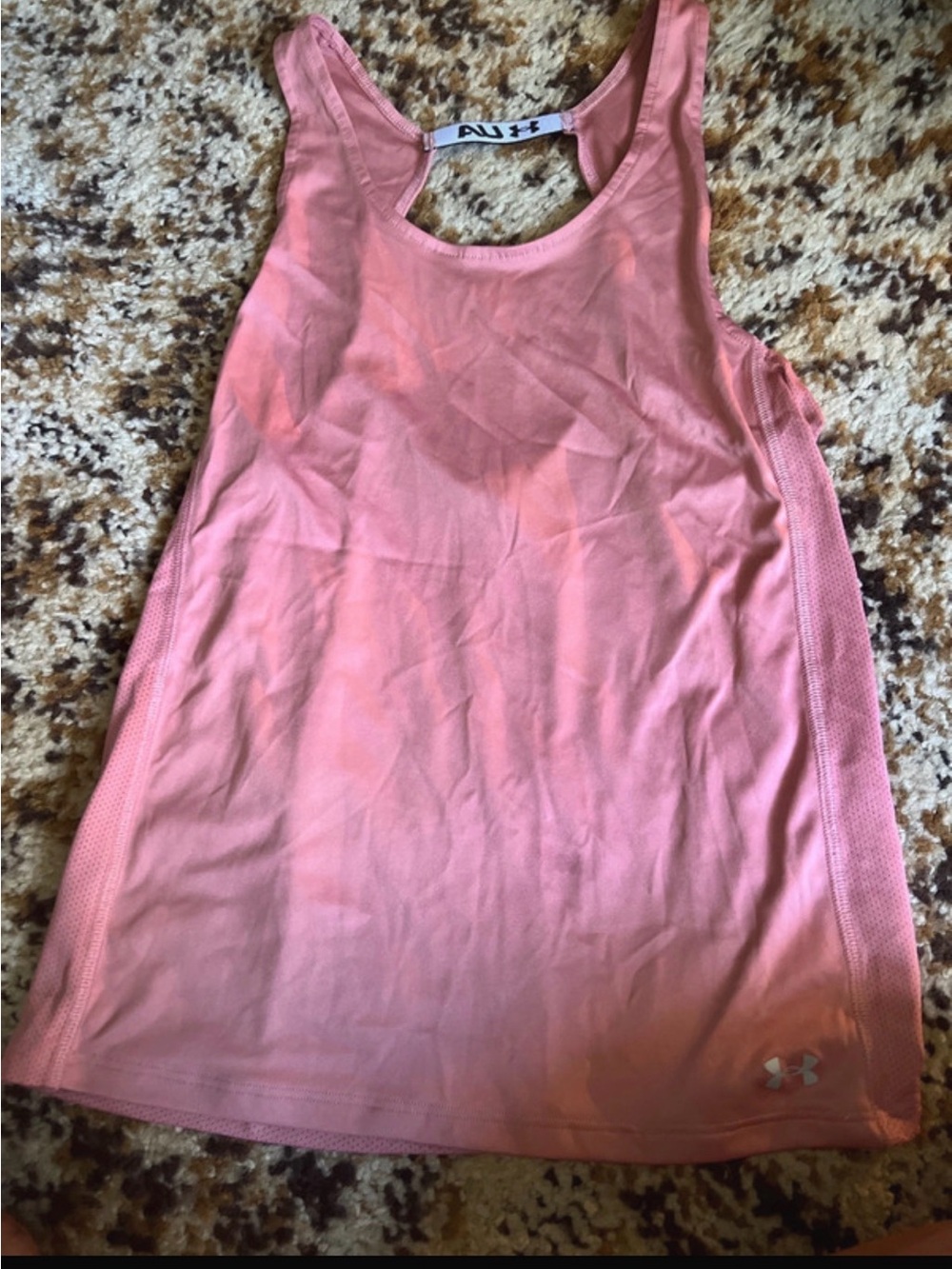 Under Armour Coral Pink Racerback Athletic Tank Top